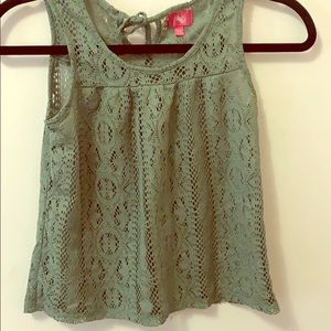 Olive green summer top